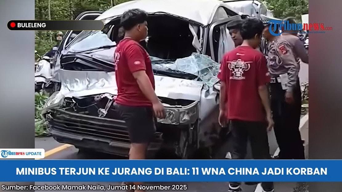 中国游客峇里岛严重车祸，汽车撞树5死8伤影片曝！印尼警方：小巴坠入山沟（视频/组图） - 1