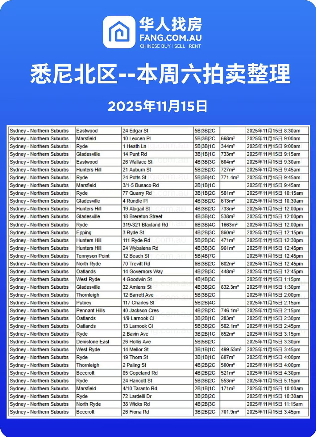 直击悉尼周末拍卖现场，拍卖结果实时更新！（组图） - 6