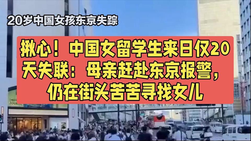 中国女留学生在日本失联已超30天，母亲泣血呼唤“妈妈求你不要放弃自己”，令人揪心（组图） - 5