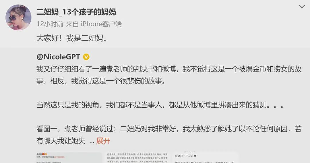 有300个孩子！？游戏大佬煮肘前女友发文，争夺两个女儿抚养权，疑煮肘回应（组图） - 3