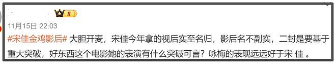 宋佳获奖后口碑大翻车！官方评论区沦陷，过往得奖经历被彻底开扒（组图） - 4