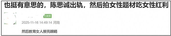 陈思诚评论区沦陷!恶意提问邵艺辉遭反噬,被刷屏嘲讽没原创电影(组图) - 2