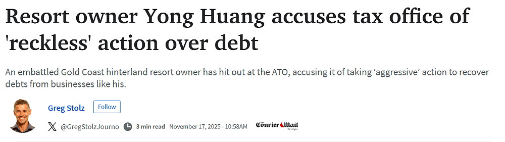 失去中国客源后，澳洲华人老板怒斥ATO往死里追债，被迫将公司托管（组图） - 1