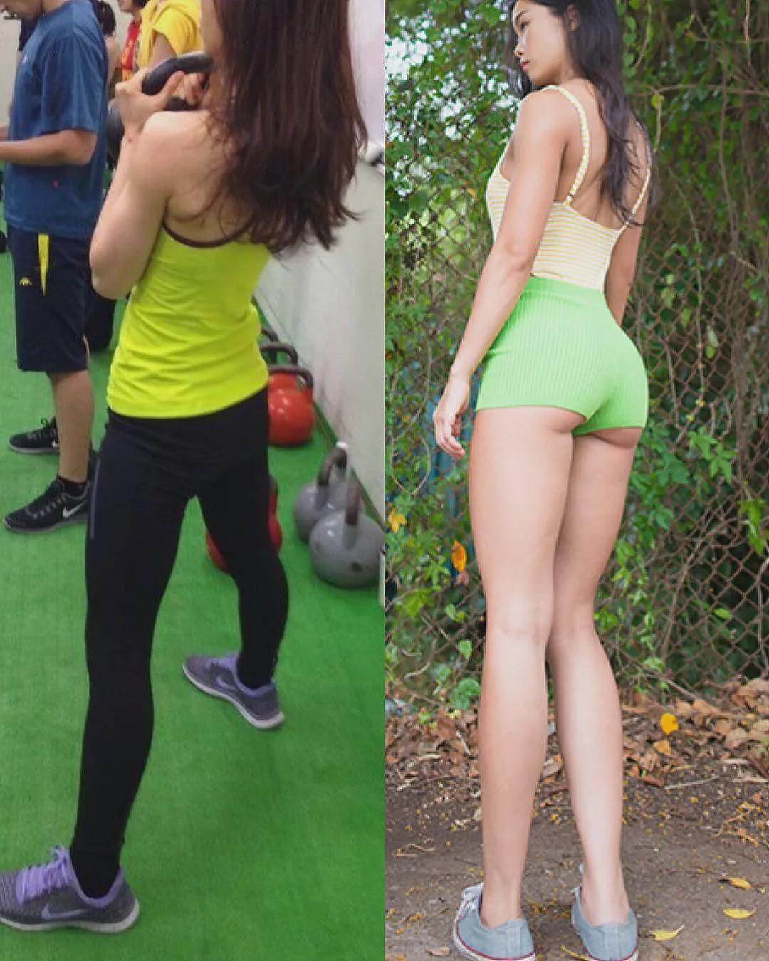 【美女】29岁妹子穿短裤练深蹲!网友:画面太美不敢看...(组图) - 6