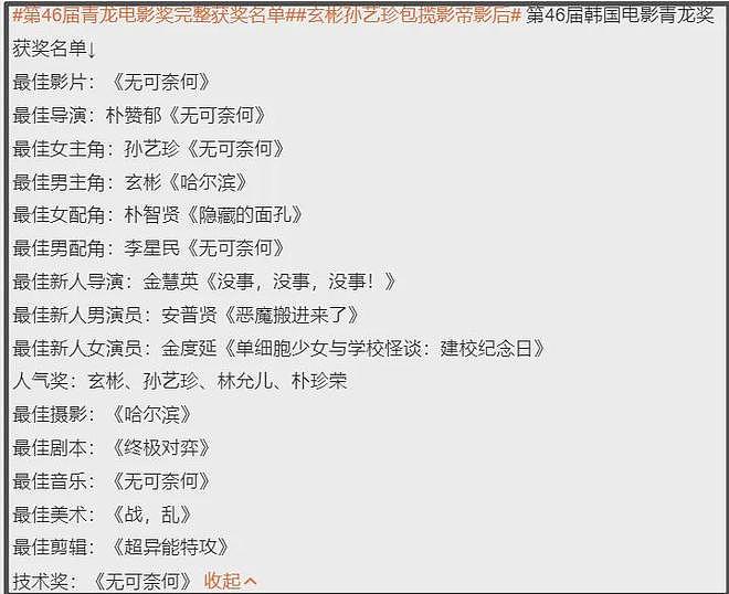 韩网吐槽韩国电影完蛋了，三大奖变水，全是关系户玄彬都成影帝了（组图） - 18