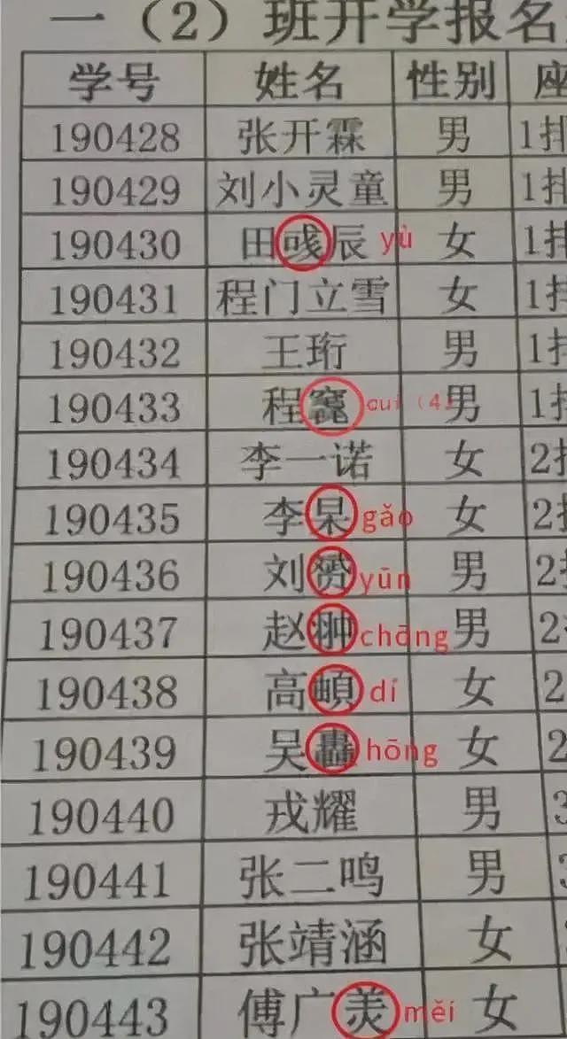 小女娃名字连名带姓才2笔,第二个字不敢念(组图) - 13