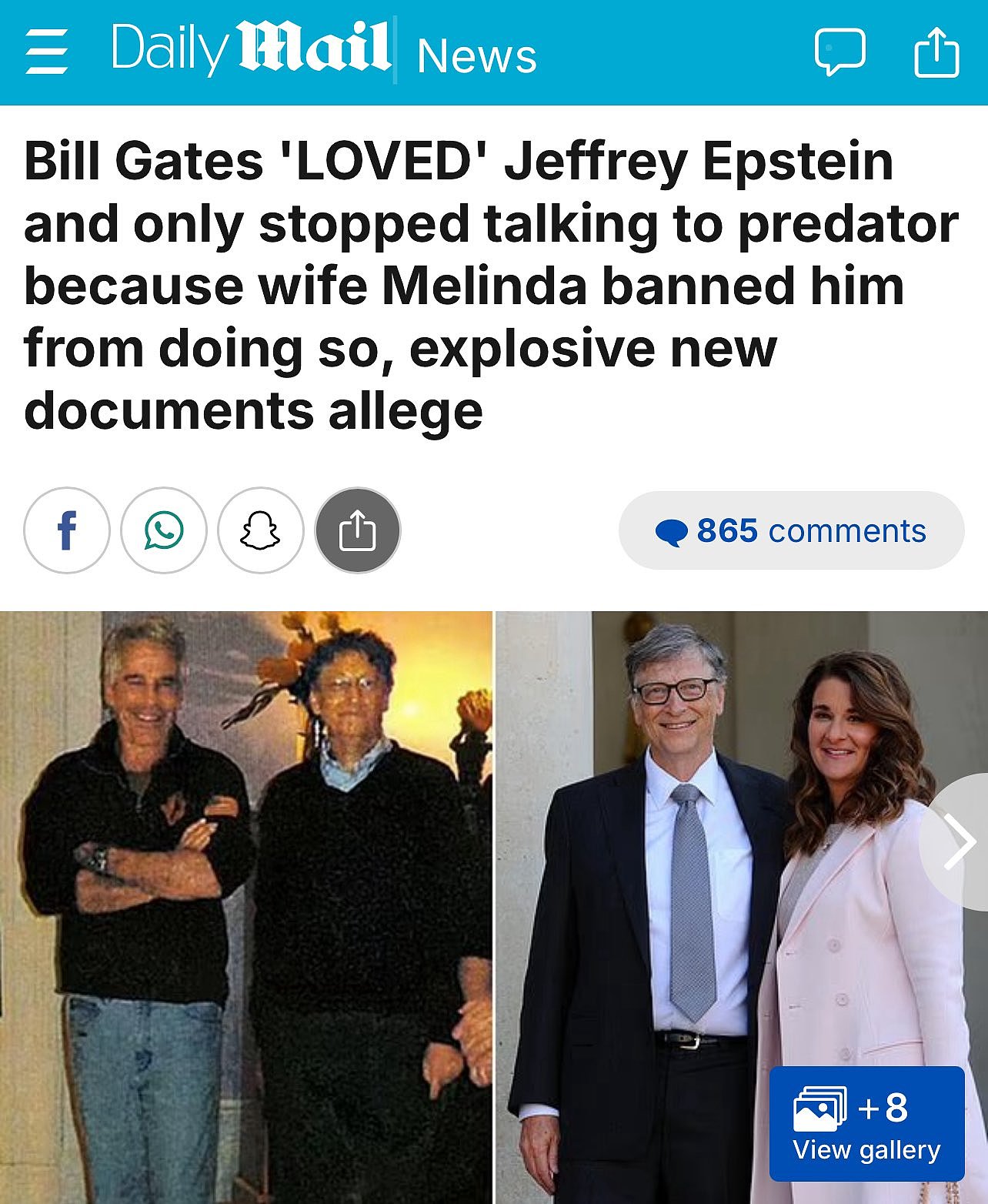盖茨对爱泼斯坦说“我爱你”？他离婚也跟爱泼斯坦有关？这瓜好劲爆（组图） - 1
