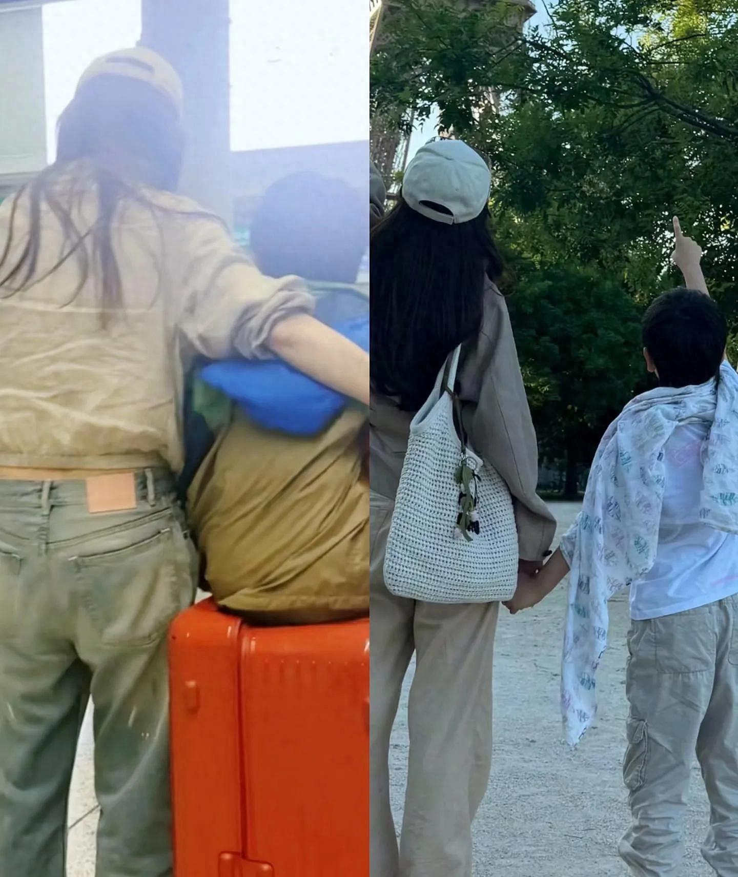 baby带小海绵和黄晓明妈妈聚餐!俩人轮流带娃,和前夫家相处愉快(组图) - 1