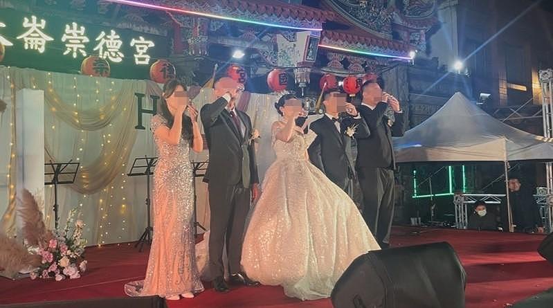 台湾天道盟正义会大哥嫁女!政商千人同贺,近百警荷枪维安(组图) - 2
