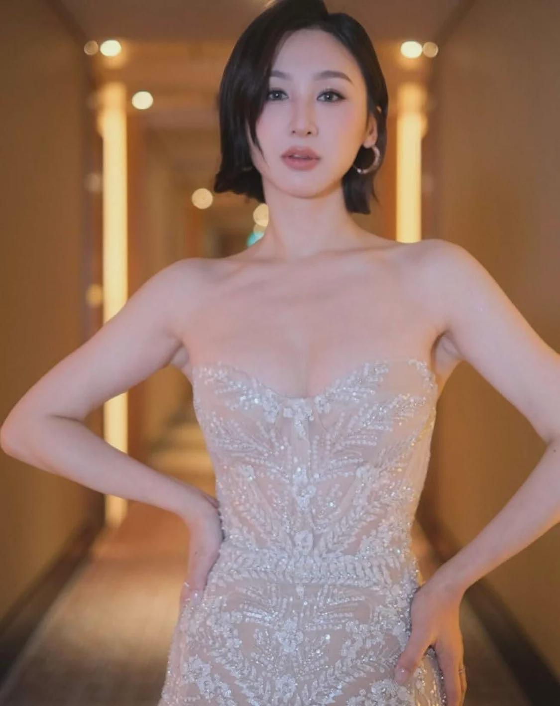 TVB上位花旦台庆晚装真空上阵,完美身材获赞,感情生活备受关注(组图) - 5