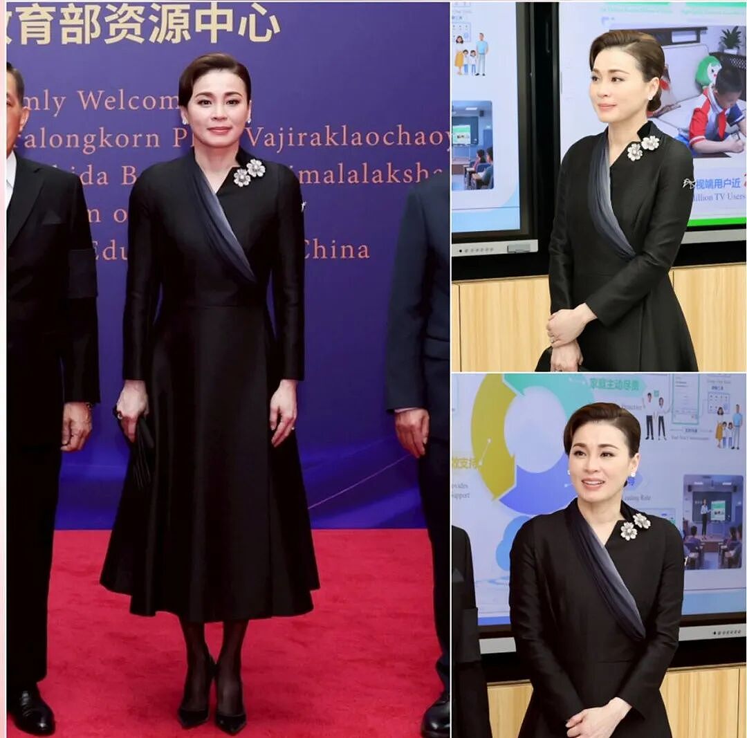 泰国王后在北京美艳杀疯，踩10厘米细高跟逛故宫，贵妃复宠被她秒了（组图） - 21