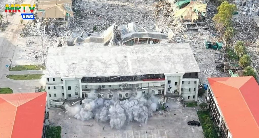缅甸公布炸毁KK园区建筑影片，逾180幢拆毁，超过千名外国人被捕（组图） - 4