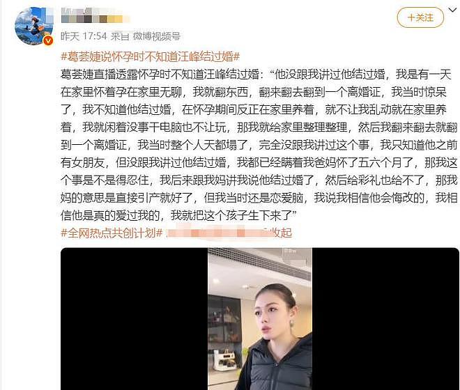 暗示孕期出轨,吐槽森林北,这一次,葛荟婕一点体面也不给汪峰留(组图) - 7