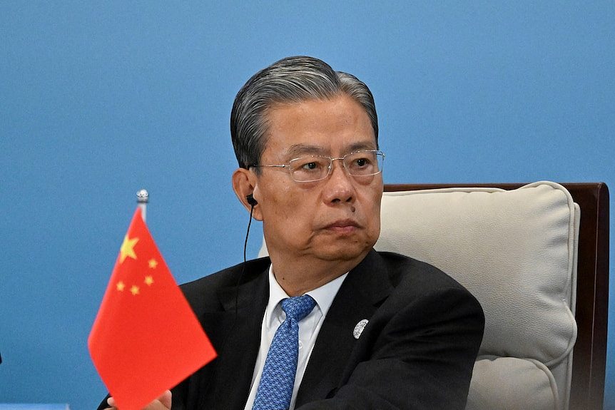 中国三号人物赵乐际抵澳,开始正式访问行程(图) - 1