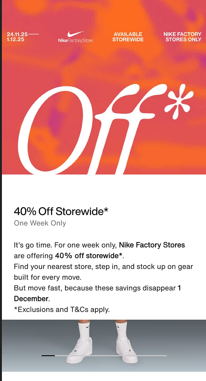 开始!【Nike】耐克澳洲门店全场特卖(组图) - 1