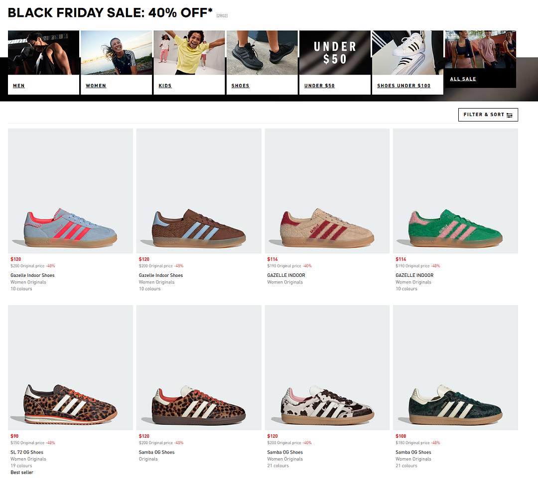 黑五继续!【Adidas】阿迪达斯特价 + 再减17% + 再送30刀(组图) - 1
