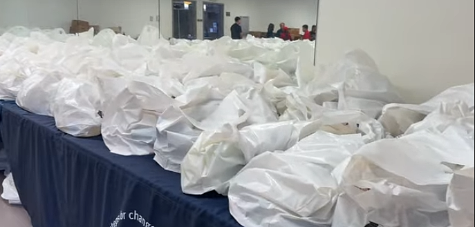 洛杉矶华人区清晨大排长龙,数百人排队领免费食物:有老人凌晨4点就出门(组图) - 8