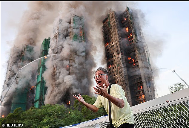 惨烈!香港大埔罕见五级大火,多幢大厦陷火海:至少36人遇难、279人失联(组图) - 2
