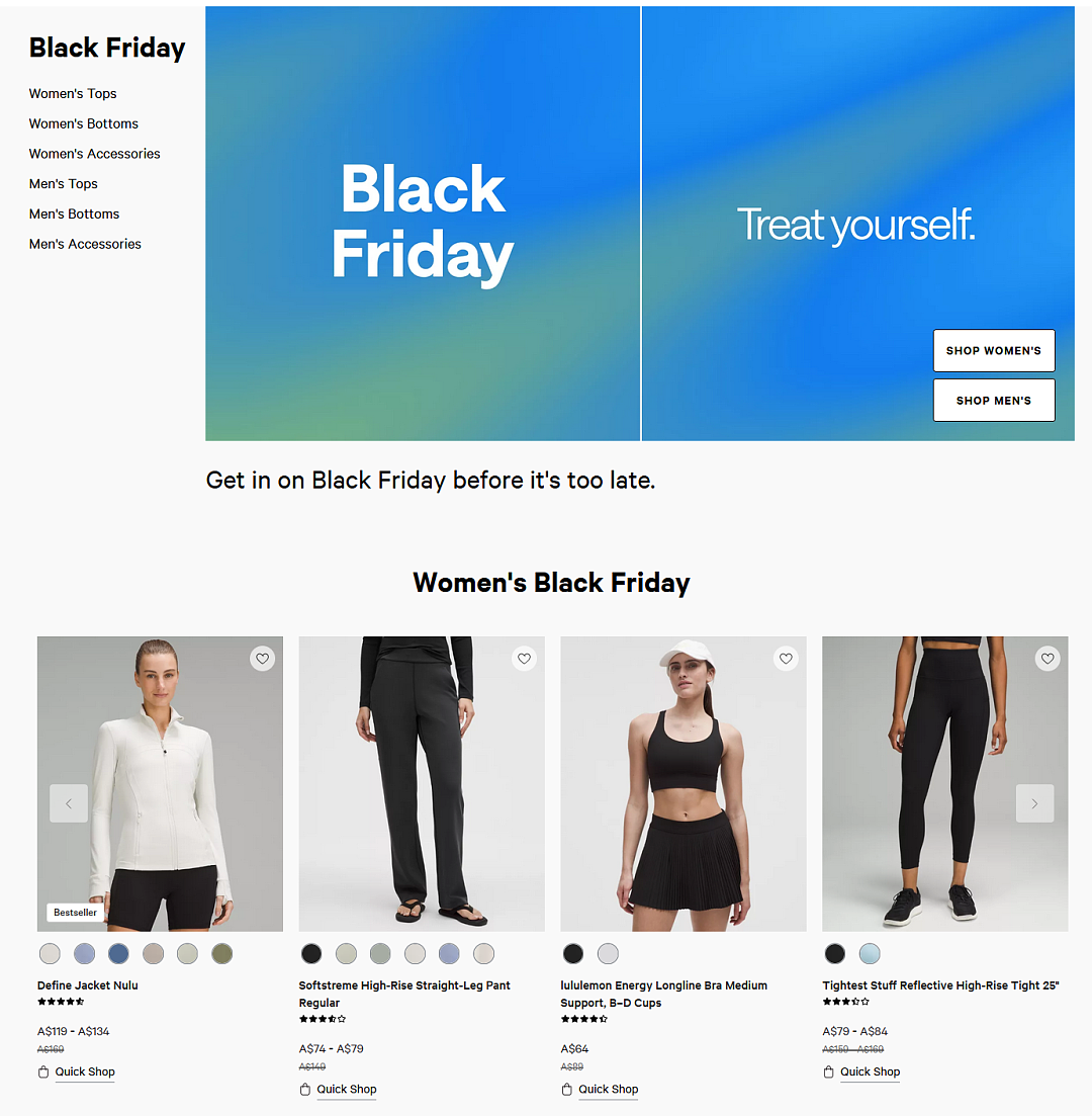 黑五开始!【Lululemon】瑜伽/健身服饰 特卖 + 再减去15%(组图) - 1