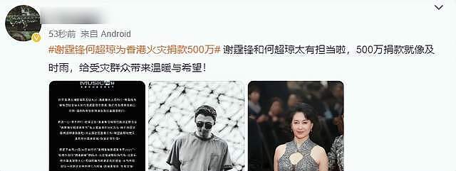 四大家族为火灾捐款！李嘉诚超其他三大家族，谢霆锋何超琼500万（组图） - 9