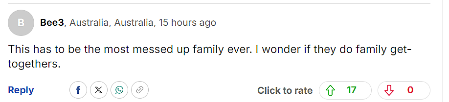 英国公公与儿媳有染，儿子开车撞飞？网友：全员恶人（组图） - 12