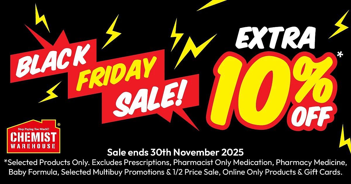 继续!【Chemist Warehouse】药店大量半价 + 黑五折上折 + 再减最高15%(组图) - 1