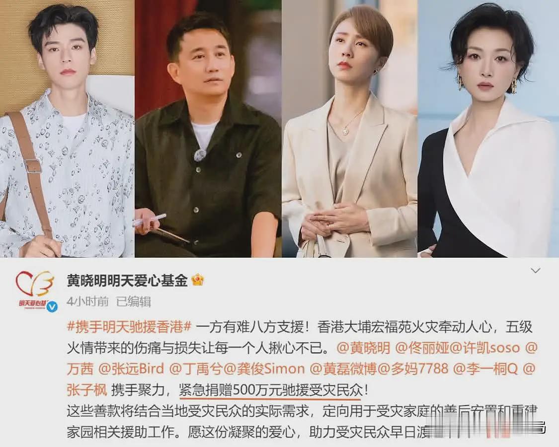 近100位明星为香港捐款!总金额超8100万,百万级个人捐赠成主流(组图) - 3