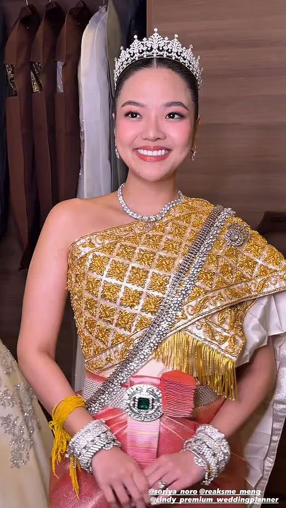 28岁柬埔寨公主大婚，身着高定婚纱很惊艳，曾在中国留学才貌双全（组图） - 4