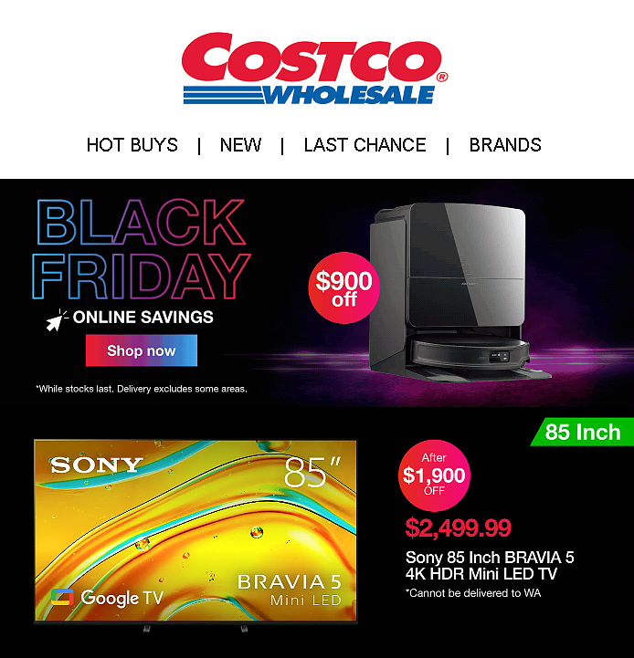 黑五终结者！Costco最终折：Roborock直降$900，Kuvings冷榨机省$150（组图） - 1