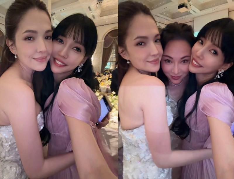 李靓蕾断开王力宏美变这样，爆乳踩场许玮宁邱泽世纪婚礼（图） - 1