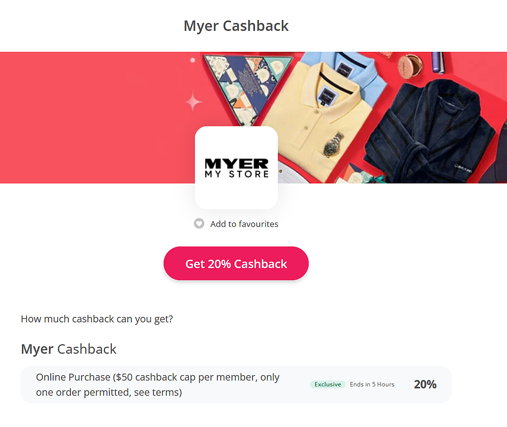 10pm截止!【Myer】再减20%(组图) - 2