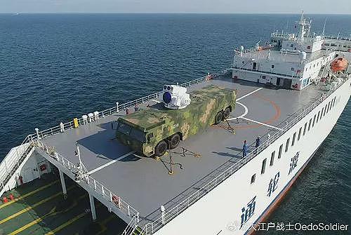 照片曝!中国利用民用货轮上层甲板测试激光武器(图) - 1