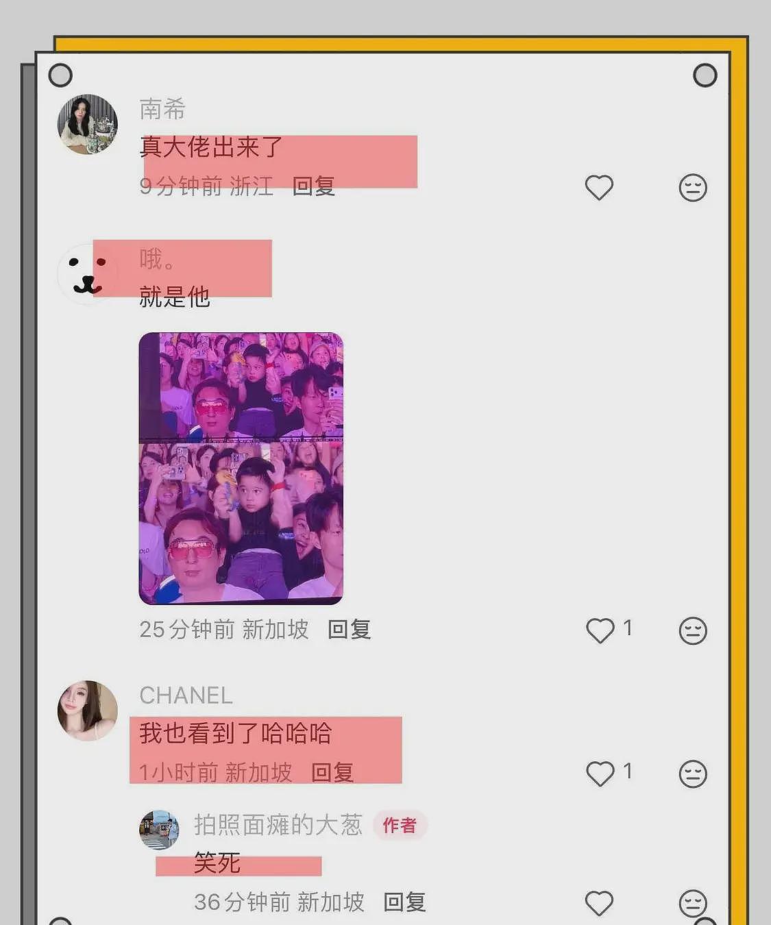 王思聪疑带懒懒看Blackpink演唱会,坐在前排上了大屏幕,戴墨镜头发稀疏(组图) - 10