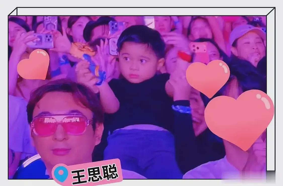 王思聪疑带懒懒看Blackpink演唱会,坐在前排上了大屏幕,戴墨镜头发稀疏(组图) - 8