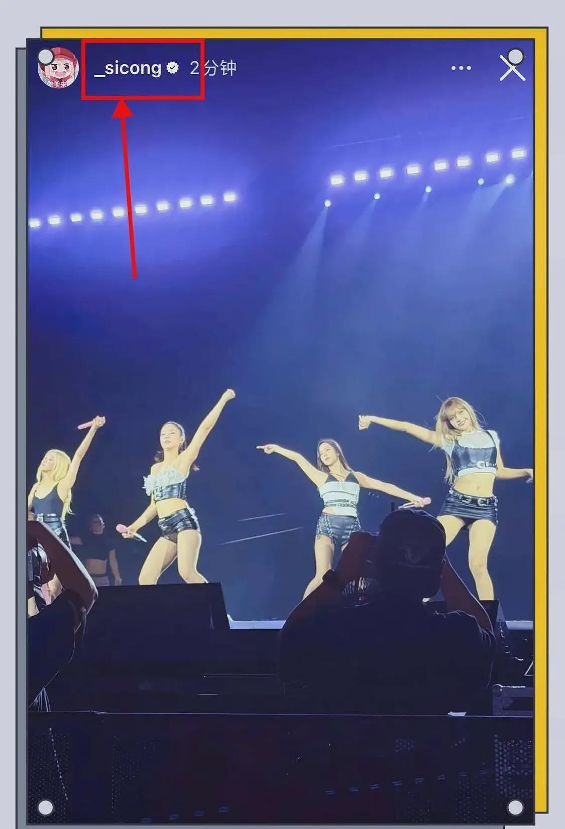 王思聪疑带懒懒看Blackpink演唱会,坐在前排上了大屏幕,戴墨镜头发稀疏(组图) - 17