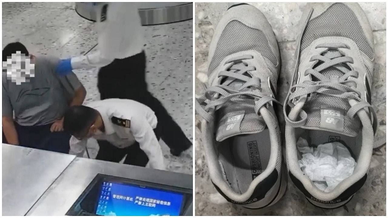 西九龙站：北上男走路异常缓慢被截慌张催放行，揭古惑波鞋藏冰毒（组图） - 1