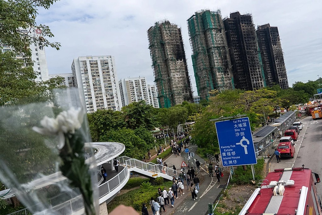 香港大火：建商偷工减料，7处棚网不符阻燃标准（组图） - 1