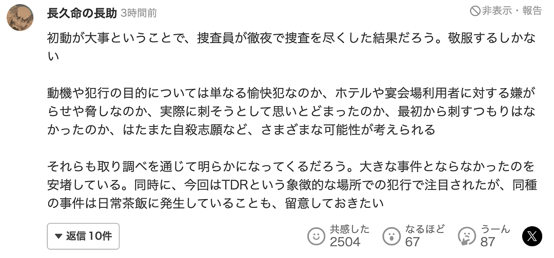 30岁中国男子持刀闯入东京迪士尼引发恐慌！日本人深感不安：近期不敢去事发地（组图） - 11