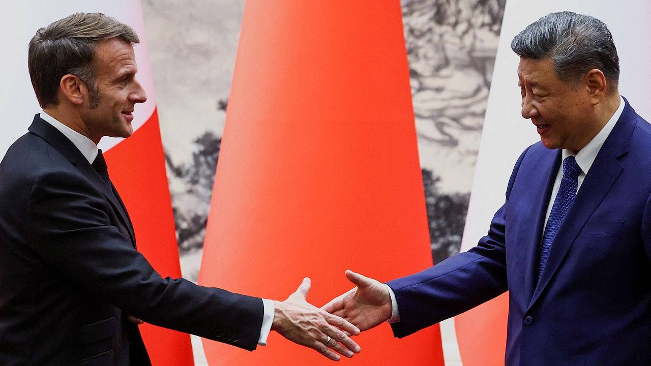马克龙访华!中法就乌克兰与巴勒斯坦问题发联合声明,达6点共识(组图) - 1