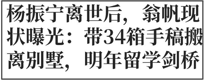 杨振宁去世一个月后，翁帆与妈妈看展近照曝光，打扮朴素笑容和善（组图） - 9