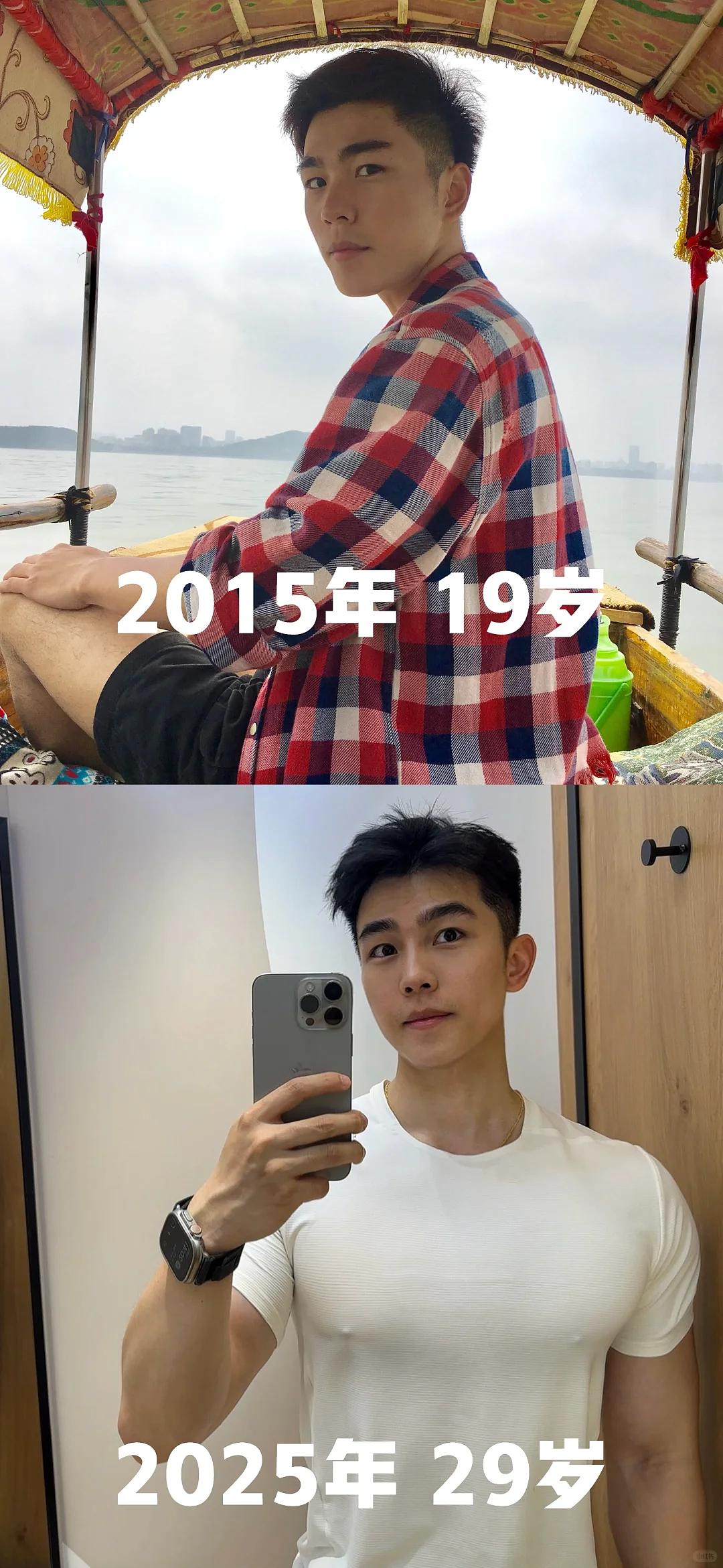 【帅哥】29岁浙江健身博主，奶乎白皮脸蛋，狼狗刚猛纯欲肌肉，这神仙身材直男都心动（组图） - 9
