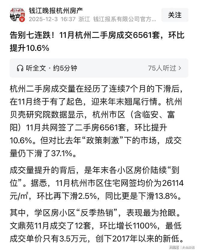 跌幅70%！杭州一热门楼盘229万房子70万全款拿下，老业主欲哭无泪（组图） - 3