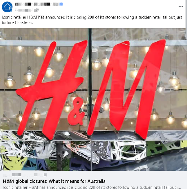 时过境迁！H&M全球关200店，澳CBD旗舰店已关门，官网清仓（组图） - 1