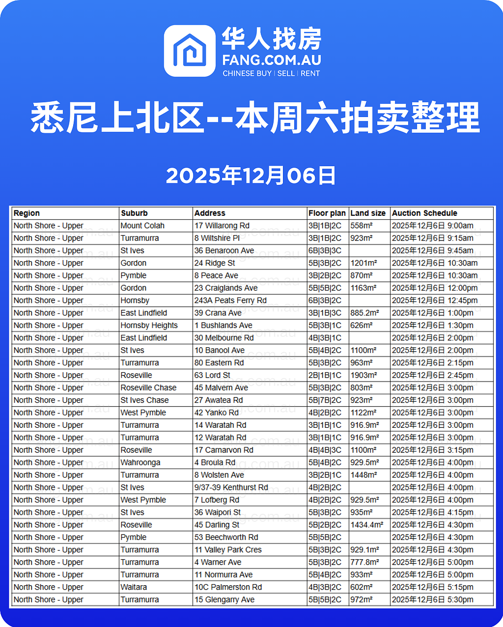 直击悉尼周末拍卖现场，拍卖结果实时更新！（组图） - 6