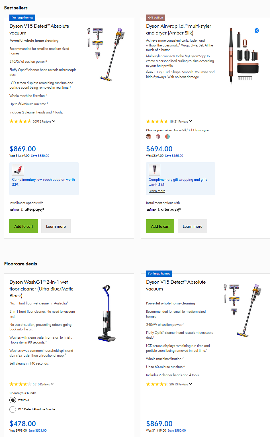 特价继续!【Dyson】澳洲官网低至半价大促 + 今天再减12%(组图) - 1