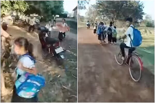 泰柬交火！数万人撤离，柬埔寨小学生紧急离校，避难画面曝光（视频/组图） - 1