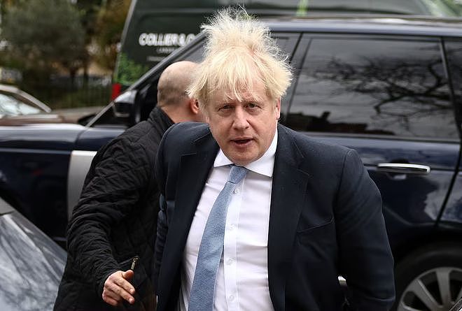 61岁英国前首相约翰逊，戴翅膀跳舞，退休后围着四个“小金毛”转（组图） - 3