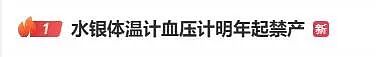 下月起，中国全面禁产水银体温计（组图） - 1
