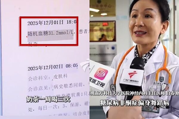 20岁女子“一周3杯奶茶”致糖尿病！她叹：四肢突不受控乱动（组图） - 3