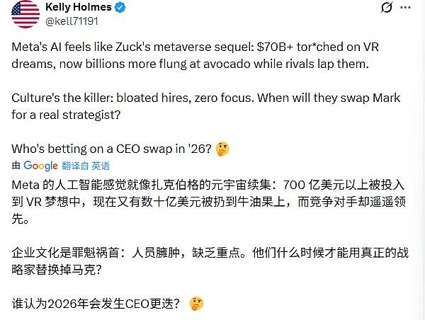 烧千亿,搏一把!Meta新模型明年初发布,网友:这次输了,小扎就悬了(组图) - 13